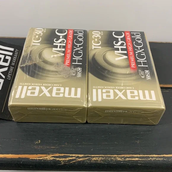 Maxell VHS-C TC-30 HGX-Gold Camcorder Videocassette Premium High Grade Analog VX - Picture 4 of 5